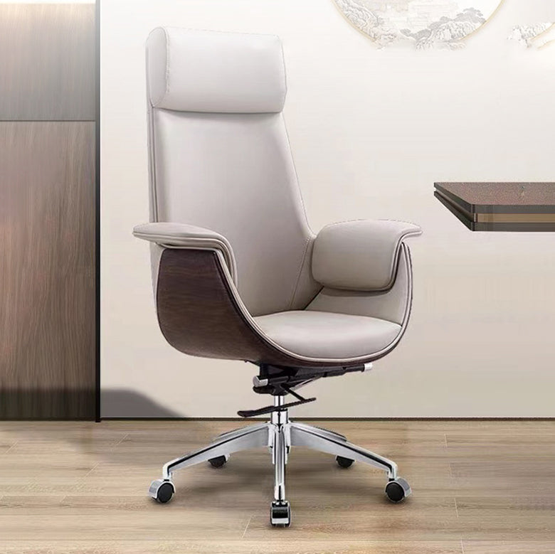 Modern Executive Chair Adjustable Back Height Office Chair with Wheels