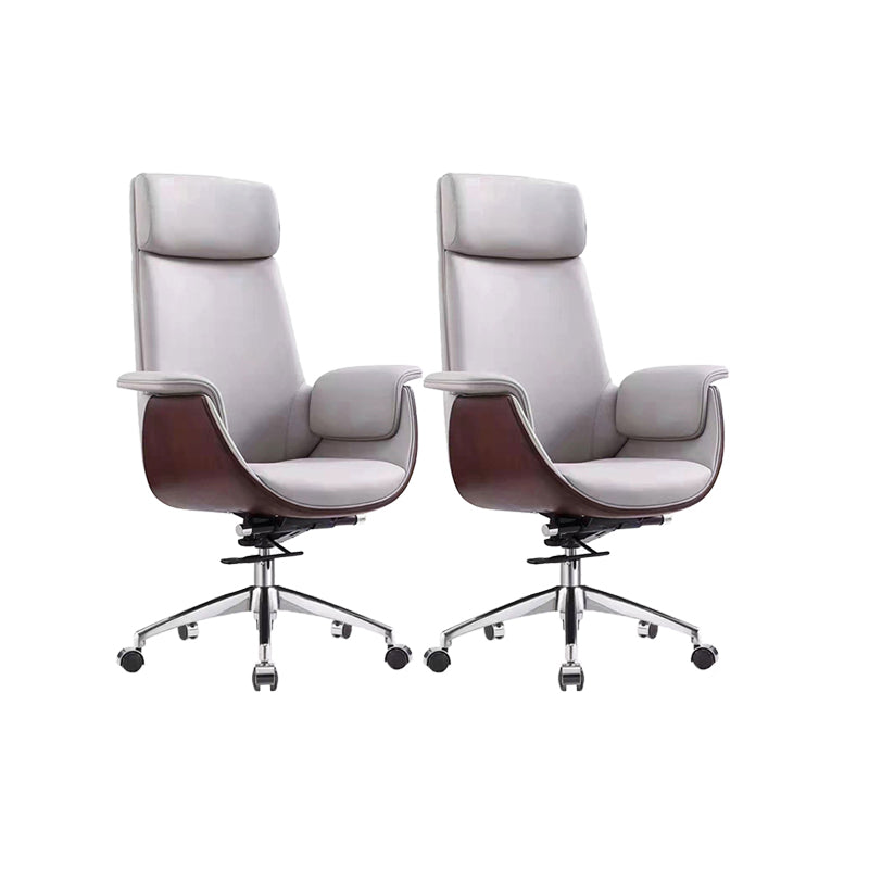 Modern Executive Chair Adjustable Back Height Office Chair with Wheels