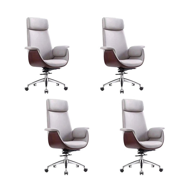 Modern Executive Chair Adjustable Back Height Office Chair with Wheels