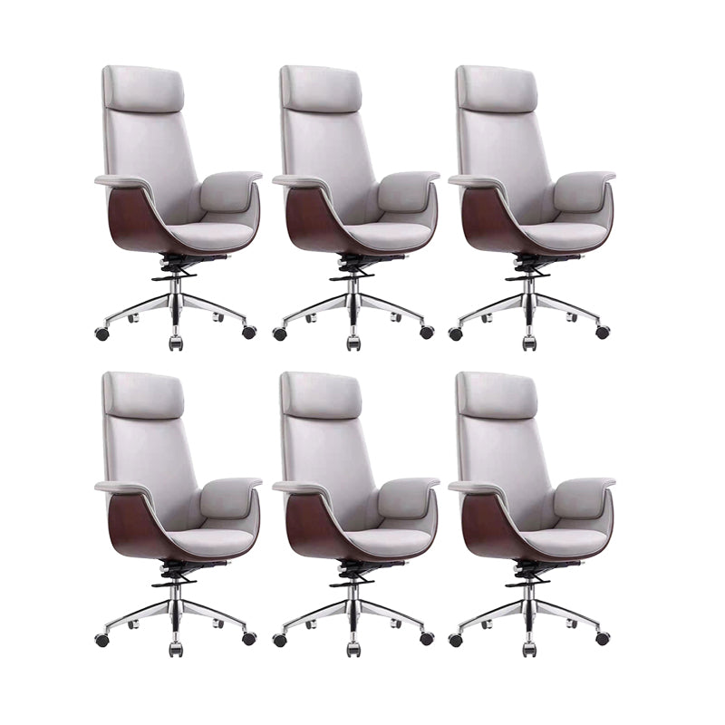 Modern Executive Chair Adjustable Back Height Office Chair with Wheels