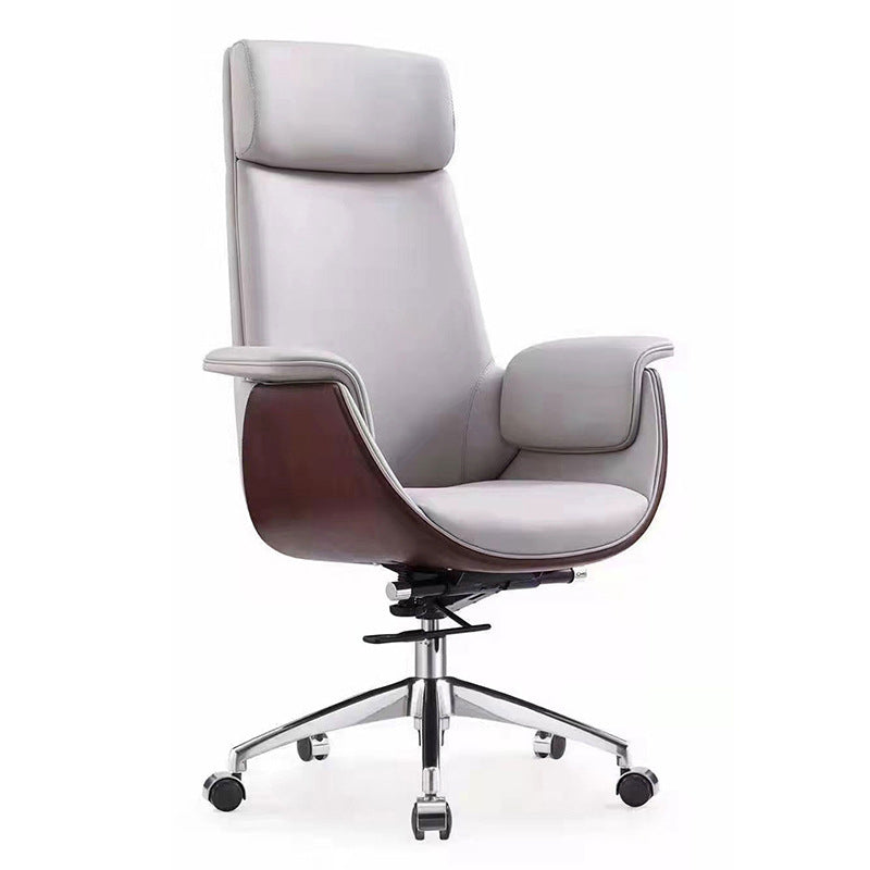 Modern Executive Chair Adjustable Back Height Office Chair with Wheels