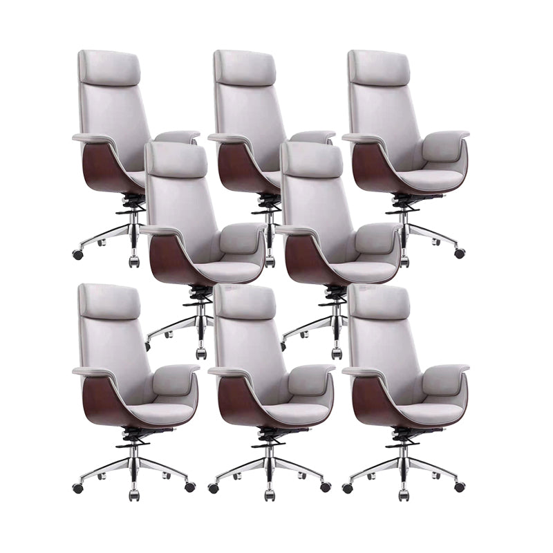 Modern Executive Chair Adjustable Back Height Office Chair with Wheels