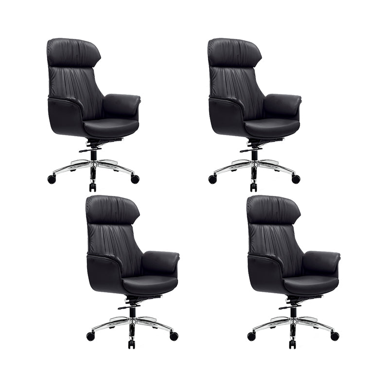 Modern Executive Chair Adjustable Back Height Office Chair with Wheels