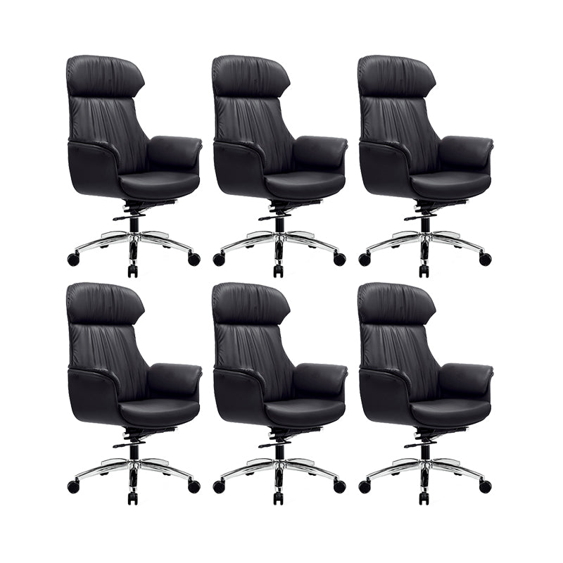 Modern Executive Chair Adjustable Back Height Office Chair with Wheels