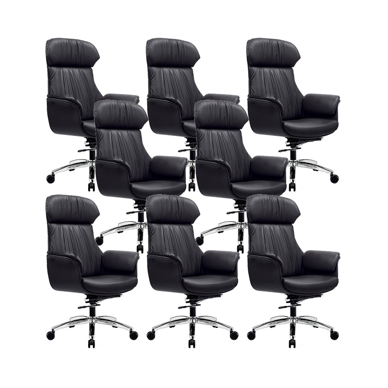 Modern Executive Chair Adjustable Back Height Office Chair with Wheels