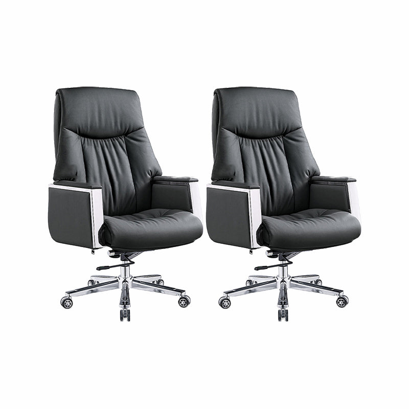 Modern Executive Chair Adjustable Back Height Office Chair with Wheels