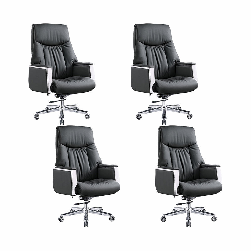 Modern Executive Chair Adjustable Back Height Office Chair with Wheels