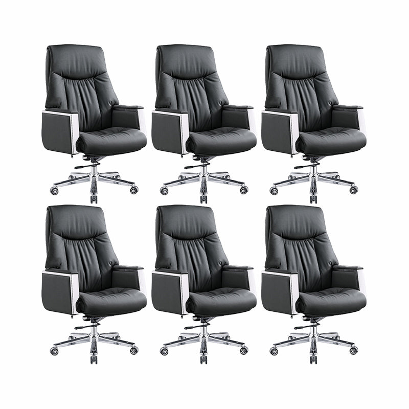 Modern Executive Chair Adjustable Back Height Office Chair with Wheels