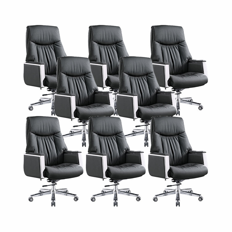 Modern Executive Chair Adjustable Back Height Office Chair with Wheels