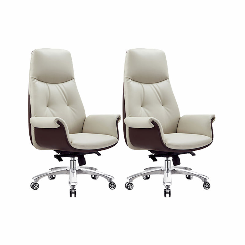 Modern Executive Chair Adjustable Back Height Office Chair with Wheels