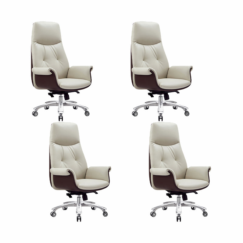 Modern Executive Chair Adjustable Back Height Office Chair with Wheels