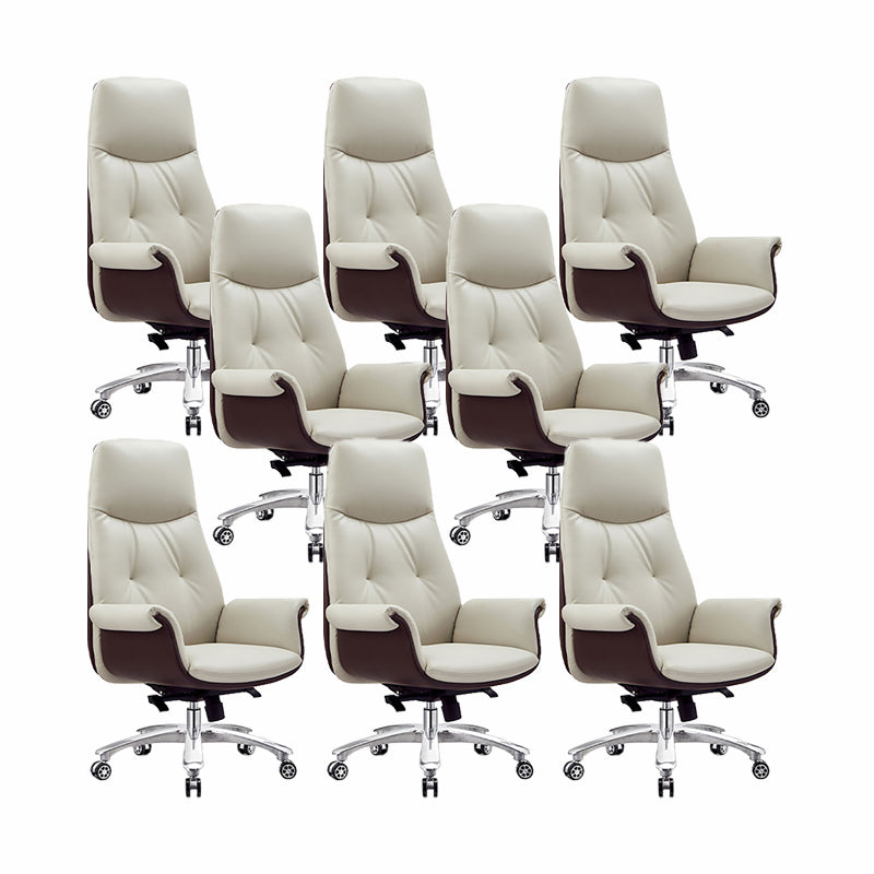 Modern Executive Chair Adjustable Back Height Office Chair with Wheels