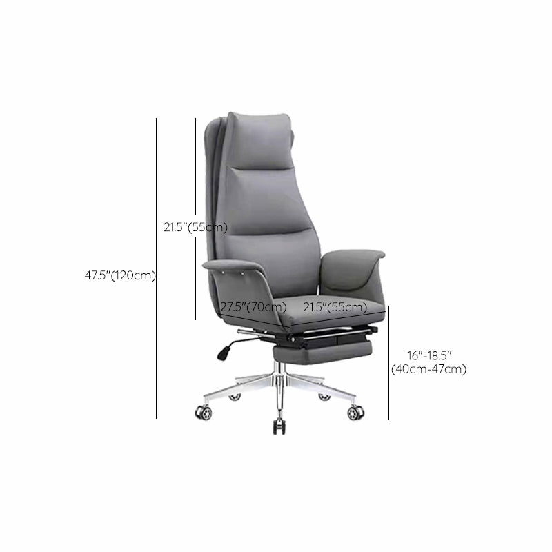 Modern Executive Chair Adjustable Back Height Office Chair with Wheels