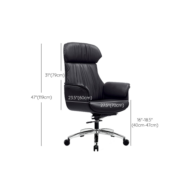 Modern Executive Chair Adjustable Back Height Office Chair with Wheels