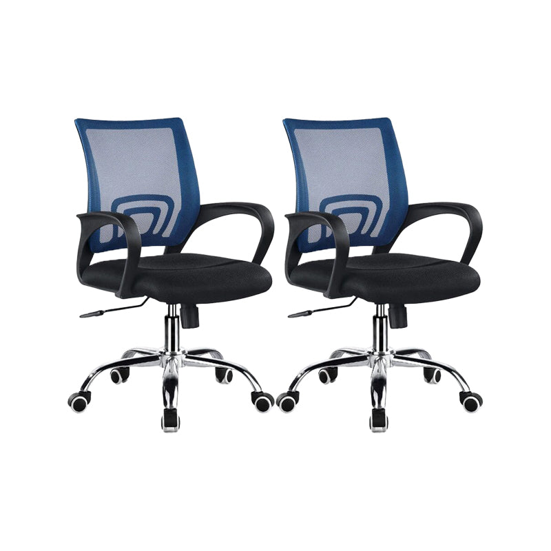 Modern Office Chair Adjustable Seat Height Arm Chair with Wheels