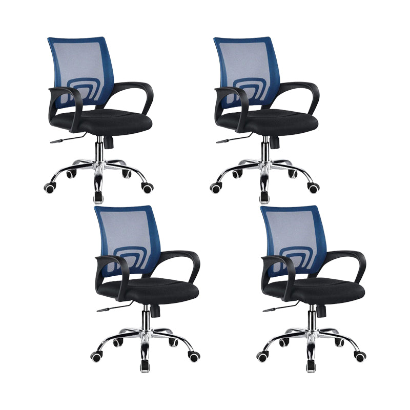 Modern Office Chair Adjustable Seat Height Arm Chair with Wheels