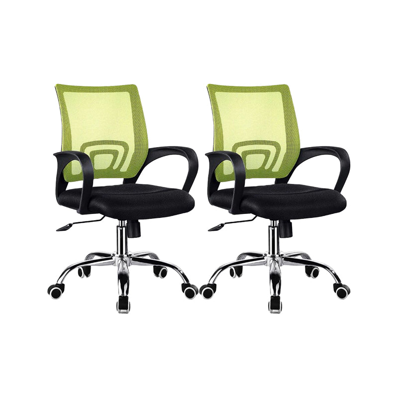 Modern Office Chair Adjustable Seat Height Arm Chair with Wheels