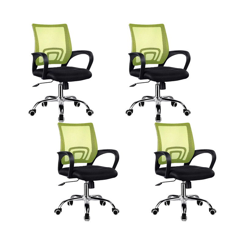 Modern Office Chair Adjustable Seat Height Arm Chair with Wheels