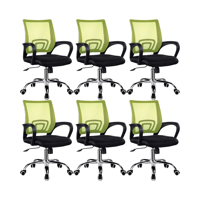 Modern Office Chair Adjustable Seat Height Arm Chair with Wheels