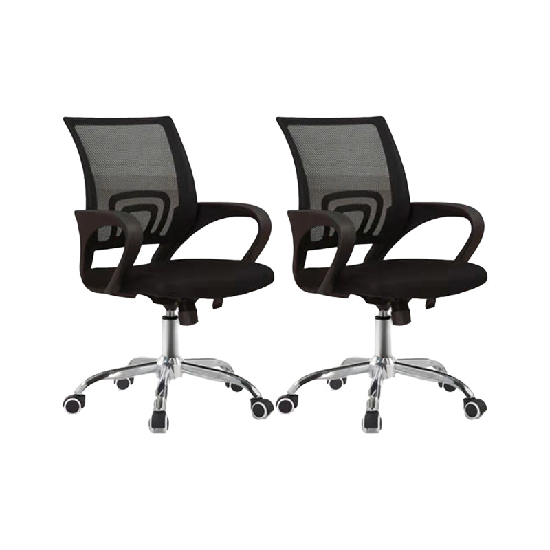 Modern Office Chair Adjustable Seat Height Arm Chair with Wheels