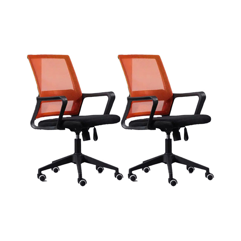 Modern Office Chair Adjustable Seat Height Arm Chair with Wheels