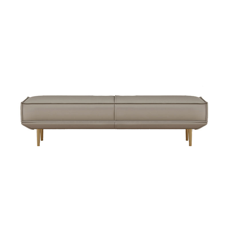 15.6-inch W Modern Cushioned Seating Bench Solid Color Rectangle Bedroom Bench