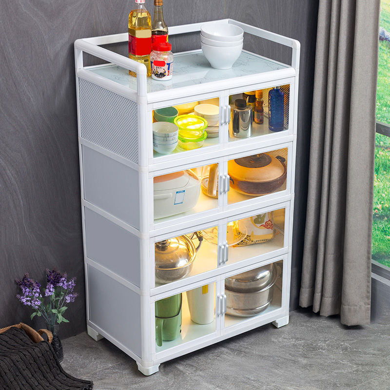 Visible Acrylic Door Server Metal Dinner Server for Kitchen Use