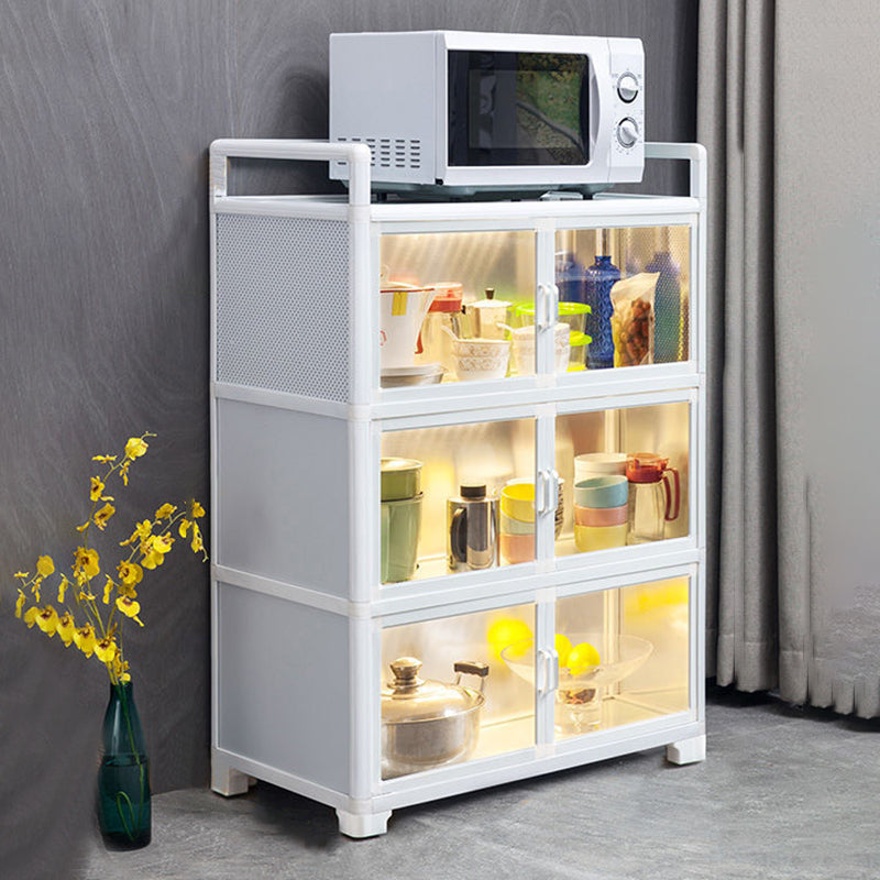 Visible Acrylic Door Server Metal Dinner Server for Kitchen Use