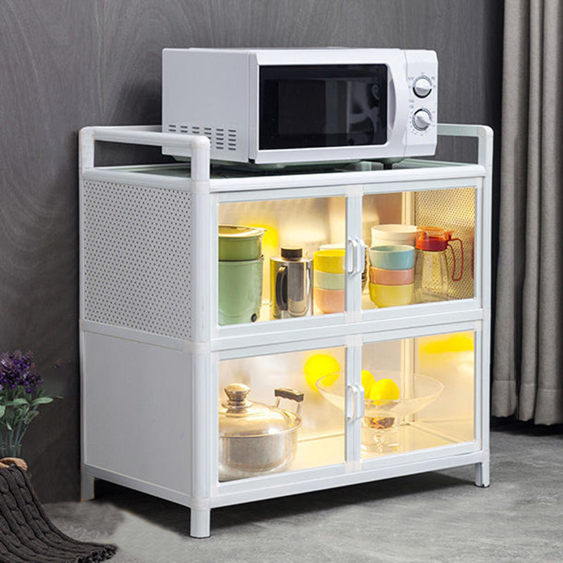 Visible Acrylic Door Server Metal Dinner Server for Kitchen Use