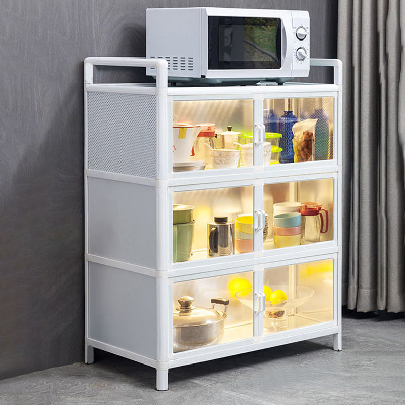 Visible Acrylic Door Server Metal Dinner Server for Kitchen Use