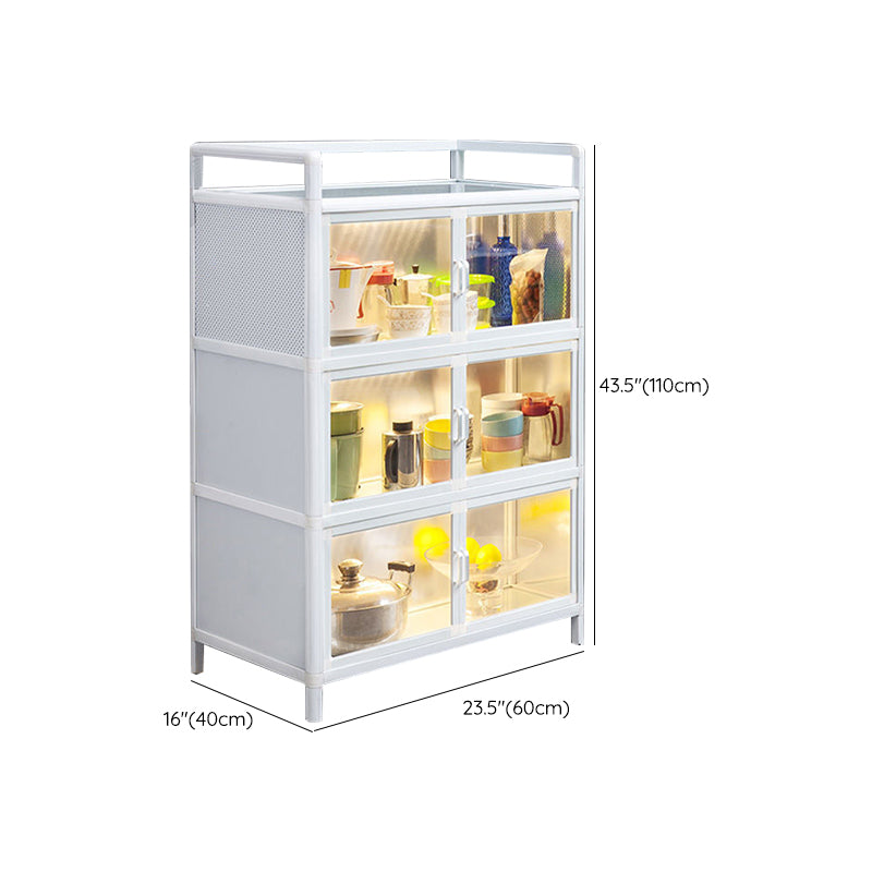 Visible Acrylic Door Server Metal Dinner Server for Kitchen Use