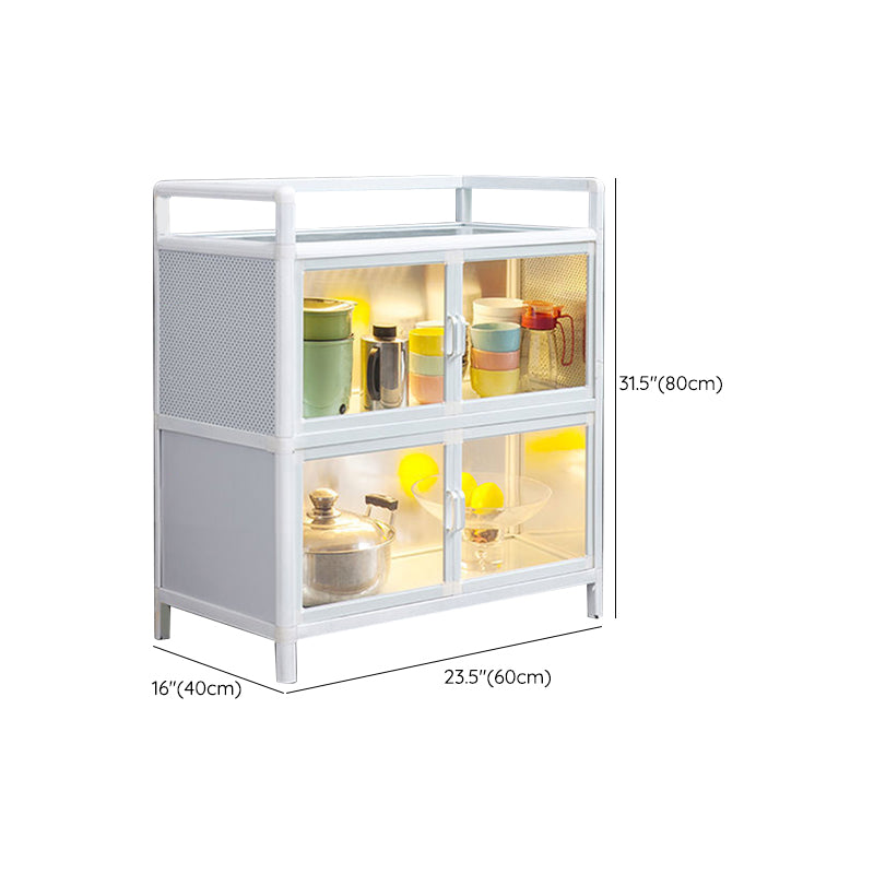 Visible Acrylic Door Server Metal Dinner Server for Kitchen Use