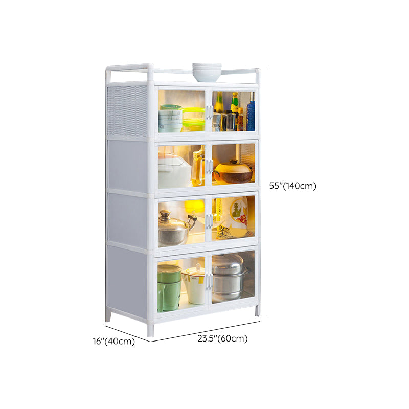 Visible Acrylic Door Server Metal Dinner Server for Kitchen Use