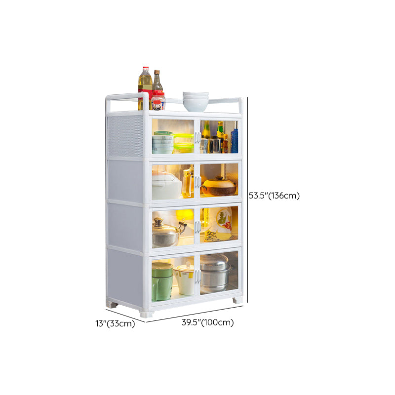 Visible Acrylic Door Server Metal Dinner Server for Kitchen Use