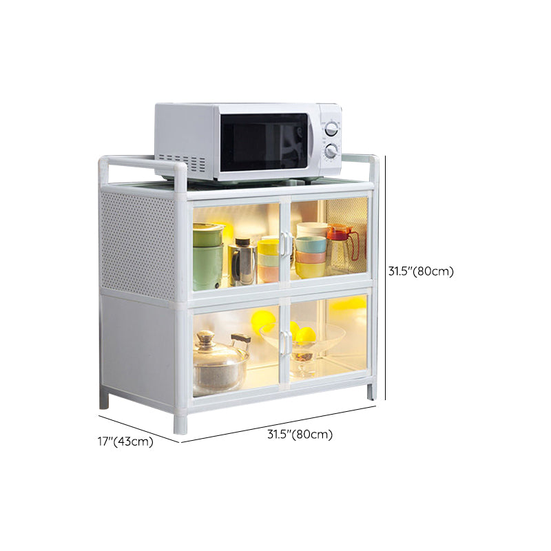 Visible Acrylic Door Server Metal Dinner Server for Kitchen Use