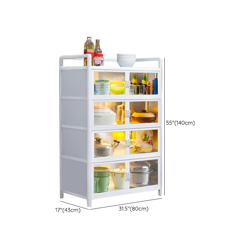 Visible Acrylic Door Server Metal Dinner Server for Kitchen Use