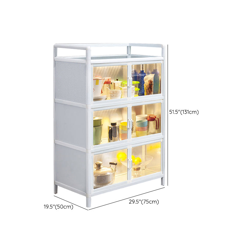 Visible Acrylic Door Server Metal Dinner Server for Kitchen Use