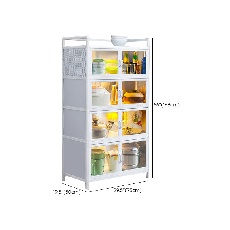 Visible Acrylic Door Server Metal Dinner Server for Kitchen Use