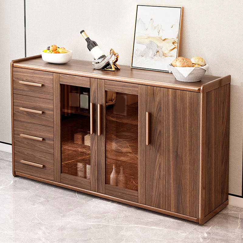 Modern Style Kitchen Sideboard Engineered Wood Sideboard with 4 Drawers