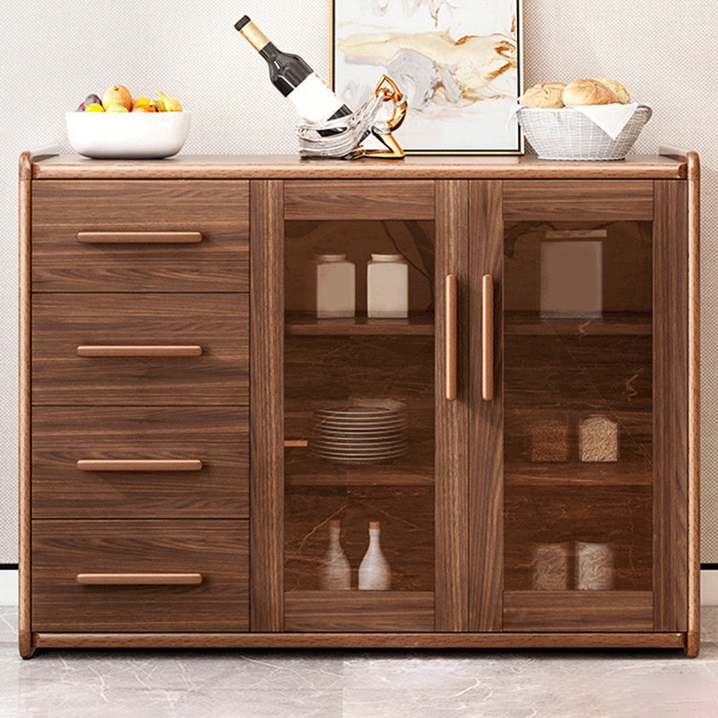 Modern Style Kitchen Sideboard Engineered Wood Sideboard with 4 Drawers