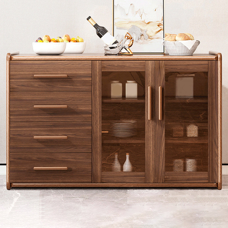 Modern Style Kitchen Sideboard Engineered Wood Sideboard with 4 Drawers