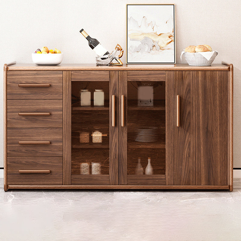 Modern Style Kitchen Sideboard Engineered Wood Sideboard with 4 Drawers