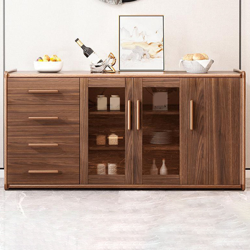 Modern Style Kitchen Sideboard Engineered Wood Sideboard with 4 Drawers