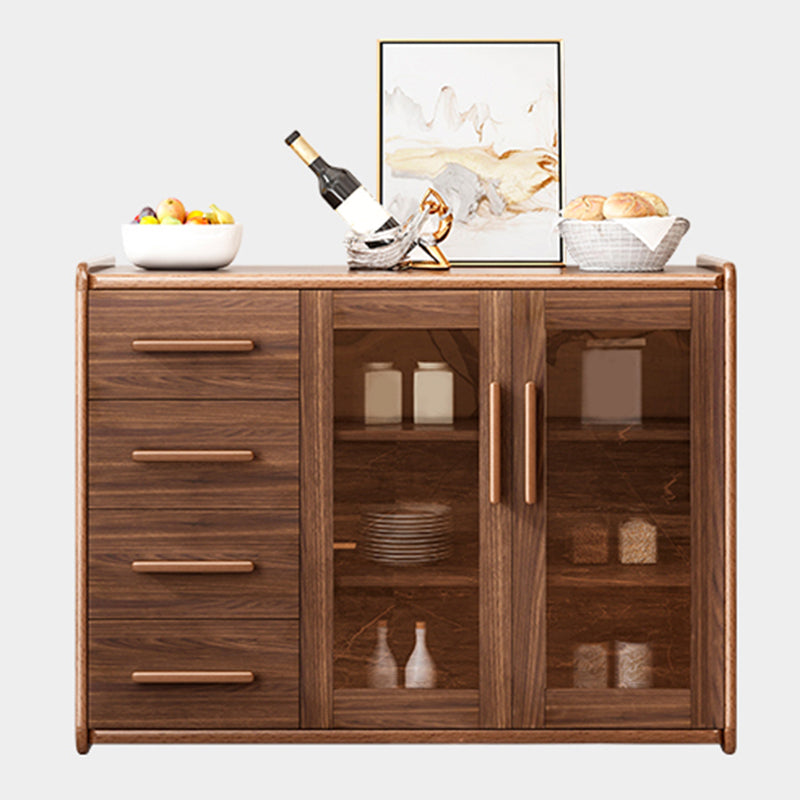 Modern Style Kitchen Sideboard Engineered Wood Sideboard with 4 Drawers