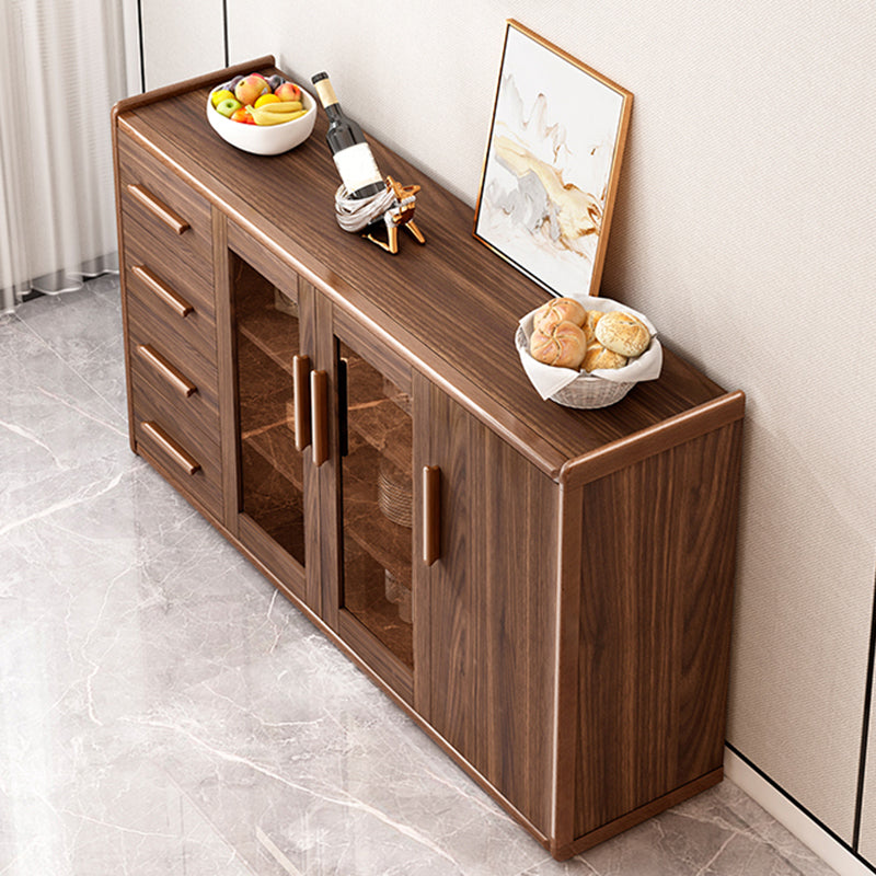 Modern Style Kitchen Sideboard Engineered Wood Sideboard with 4 Drawers