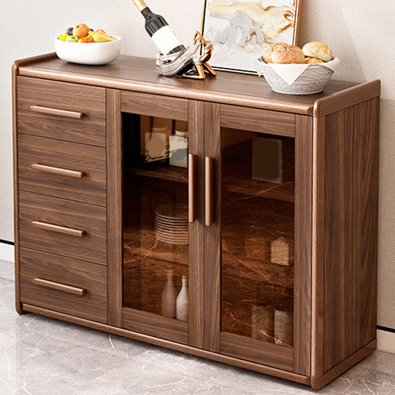 Modern Style Kitchen Sideboard Engineered Wood Sideboard with 4 Drawers