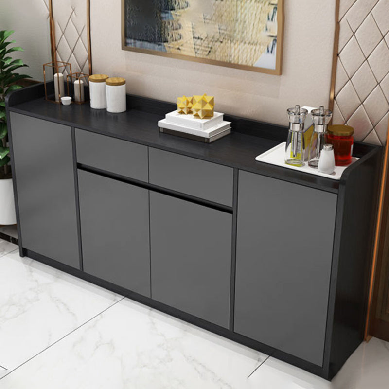 Modern Style Sideboard Engineered Wood Sideboard with 2-Drawer and 4-Door