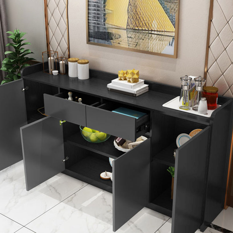 Modern Style Sideboard Engineered Wood Sideboard with 2-Drawer and 4-Door