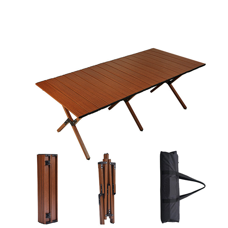 Contemporary Patio Table Metal Foldable Camping Table for Outdoor