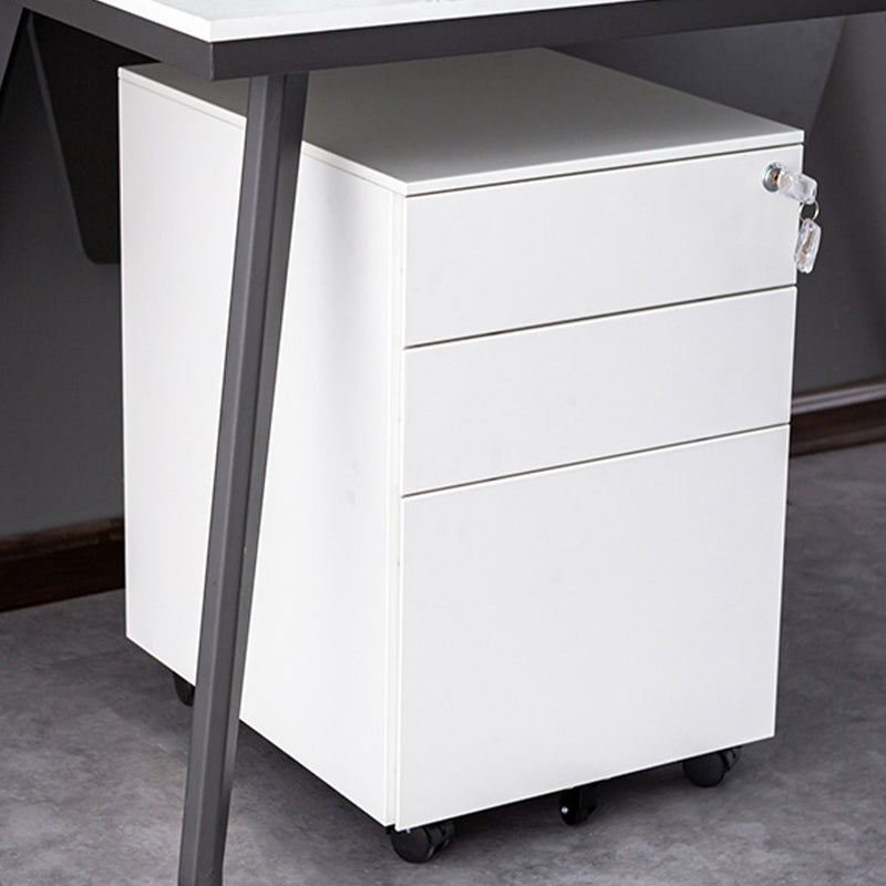 Modern Metal Cabinet Locking Drawers File Cabinet with Castors